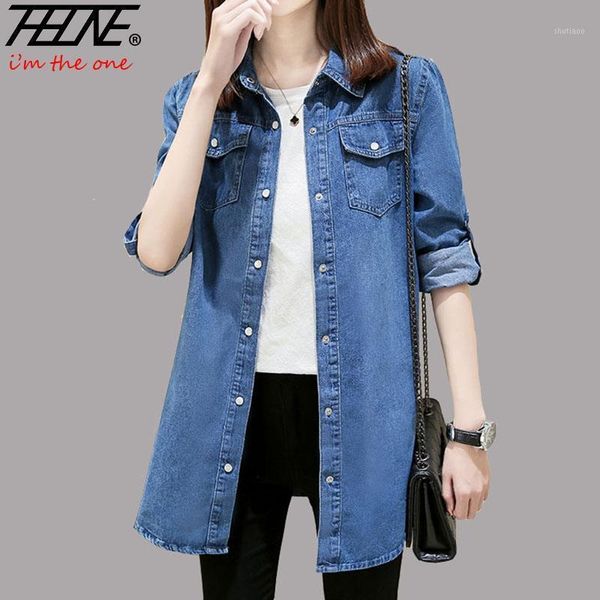 women's blouses & shirts thhone women denim plus size blusas mujer de moda 2021 autumn winter long sleeve cotton print casual jeans, White
women's blouses & shirts thhone women denim plus size blusas mujer de moda 2021 autumn winter long sleeve cotton print casual jeans, White