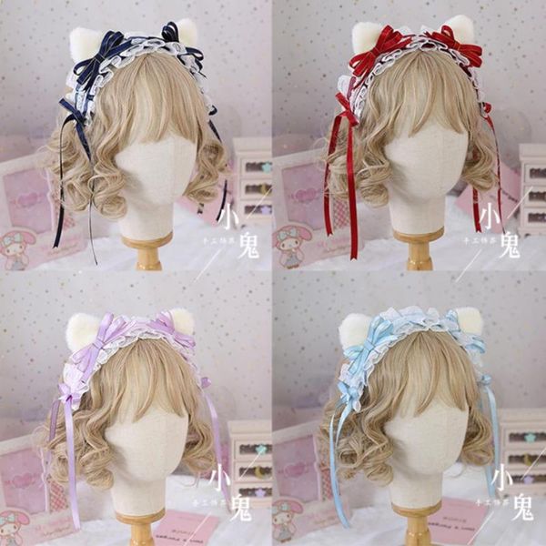 hair accessories handmade sweet girl lolita cute plush cat ears kc band hairpin women's cosplay lace trim bow headwear clip a327, Slivery;white
hair accessories handmade sweet girl lolita cute plush cat ears kc band hairpin women's cosplay lace trim bow headwear clip a327, Slivery;white