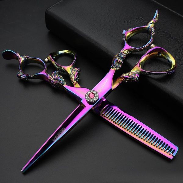 hair scissors professional hairdressing 5.5/6/7 inch personalized jewelry tool