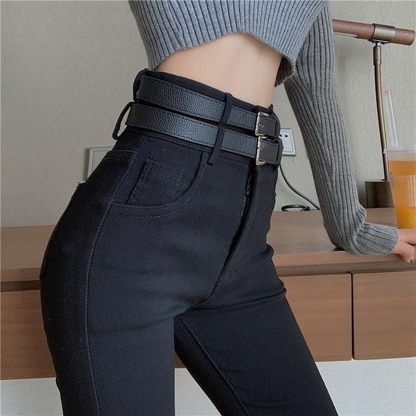 women's jeans woman pants black ankle tight pencil autumn high waist elastic double head pantalones 2021, Blue
women's jeans woman pants black ankle tight pencil autumn high waist elastic double head pantalones 2021, Blue