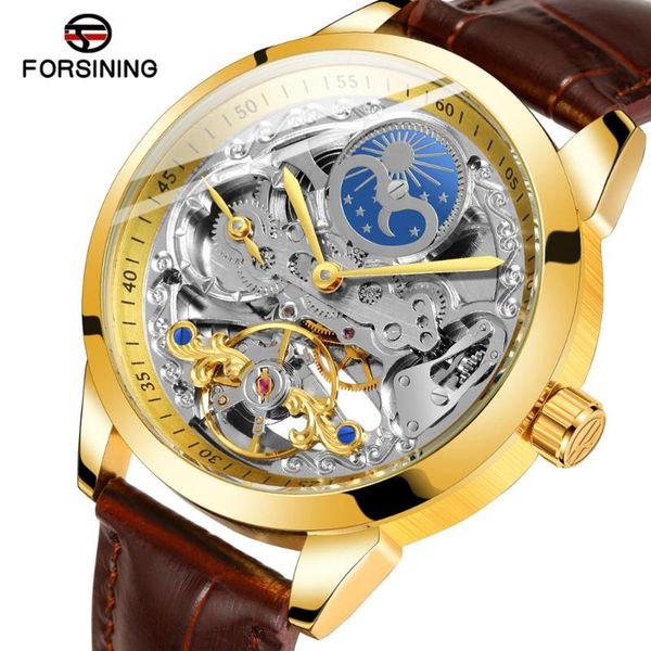wristwatches forsining men's casual skeleton mechanical automatic movement moon phase analog design wristwatch with leather strap fsg81, Slivery;brown
wristwatches forsining men's casual skeleton mechanical automatic movement moon phase analog design wristwatch with leather strap fsg81, Slivery;brown