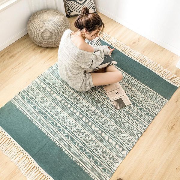 carpets retro cotton linen tassel carpet geometric printed bedroom bedside rug multifunctional living room sofa coffee table floor mat
carpets retro cotton linen tassel carpet geometric printed bedroom bedside rug multifunctional living room sofa coffee table floor mat