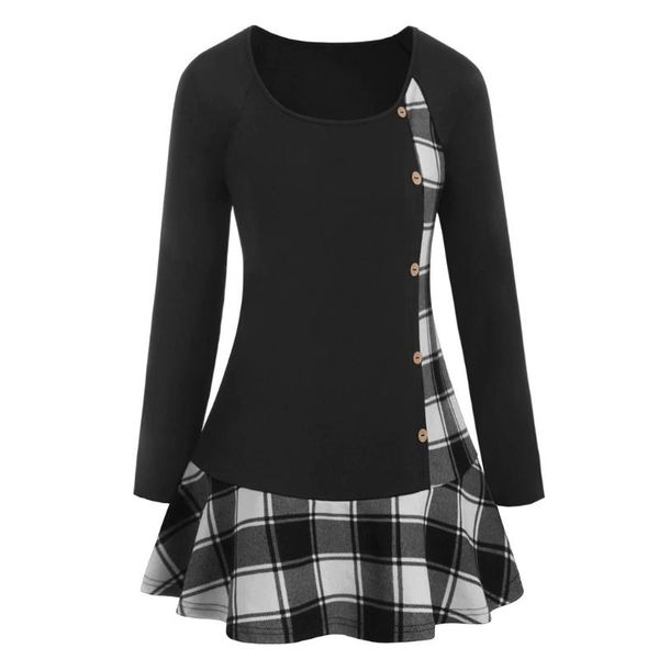 fall plus size plaid blouse women flounce casual tunic checked panel sweetheart shirts goth vintage for girls#g7 women's blouses &, White
fall plus size plaid blouse women flounce casual tunic checked panel sweetheart shirts goth vintage for girls#g7 women's blouses &, White