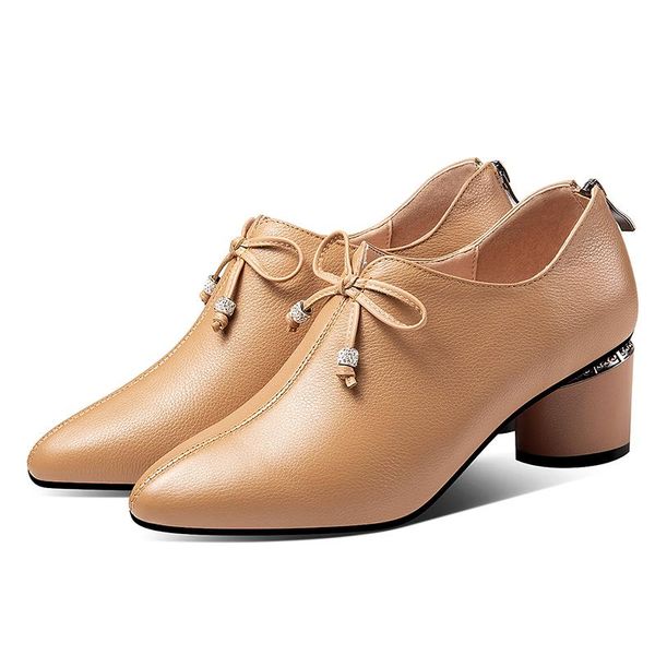 dress shoes plus size 42 women's genuine leather bowtie elegant ladies high heels quality pointed toe back zip evening pumps shoe, Black
dress shoes plus size 42 women's genuine leather bowtie elegant ladies high heels quality pointed toe back zip evening pumps shoe, Black