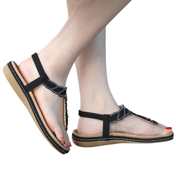 flat shoes women summer womens clip-toe sandals open-toe rhinestone elastic band and flats, Black
flat shoes women summer womens clip-toe sandals open-toe rhinestone elastic band and flats, Black