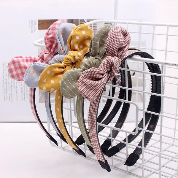 hair accessories 2021 plaid print ears bow hairband girls kids headband children hoops bezel bands headdress, Slivery;white
hair accessories 2021 plaid print ears bow hairband girls kids headband children hoops bezel bands headdress, Slivery;white