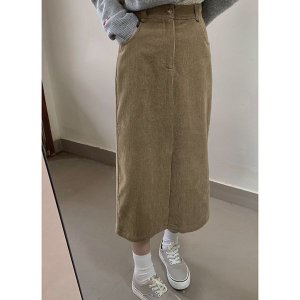 skirts huang zheng corduroy split half women's 2021 autumn korean version high waist thin wrap hip a-word medium length skirt q12351, Black
skirts huang zheng corduroy split half women's 2021 autumn korean version high waist thin wrap hip a-word medium length skirt q12351, Black