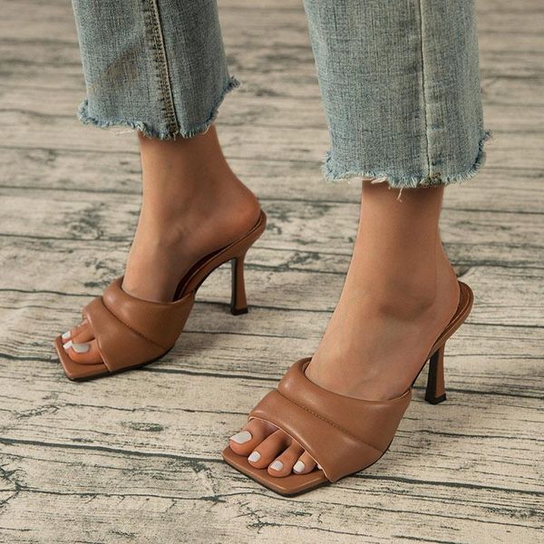 slippers 2021 summer women high heel solid plus size ladies shoes fashion thin heels party footwear outdoor, Black
slippers 2021 summer women high heel solid plus size ladies shoes fashion thin heels party footwear outdoor, Black