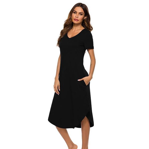 women's sleepwear floral slits long nightgown women loungewear with pocket nightdress soft short sleeve nightshirt v-neck comfort sleep, Black;red
women's sleepwear floral slits long nightgown women loungewear with pocket nightdress soft short sleeve nightshirt v-neck comfort sleep, Black;red