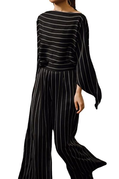 women's two piece pants superaen 2021 spring summer fashion temperament striped shirt high-waisted wide leg pant casual trousers, White
women's two piece pants superaen 2021 spring summer fashion temperament striped shirt high-waisted wide leg pant casual trousers, White