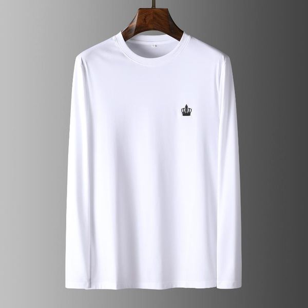 men's t-shirts jsbddaily versatile high texture 120 double mercerized cotton base shirt fall casual round neck long sleeve t-shirt, White;black
men's t-shirts jsbddaily versatile high texture 120 double mercerized cotton base shirt fall casual round neck long sleeve t-shirt, White;black