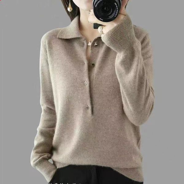 women's sweaters 2021 collar fashion knit sweater women autumn winter warm solid single breasted pullovers mujer elegant jumper bottome, White;black
women's sweaters 2021 collar fashion knit sweater women autumn winter warm solid single breasted pullovers mujer elegant jumper bottome, White;black