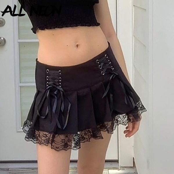 allneon egirl fashion lace up patchwork pleated skirts gothic bandage low waist marco y2k aesthetics black bottoms
allneon egirl fashion lace up patchwork pleated skirts gothic bandage low waist marco y2k aesthetics black bottoms