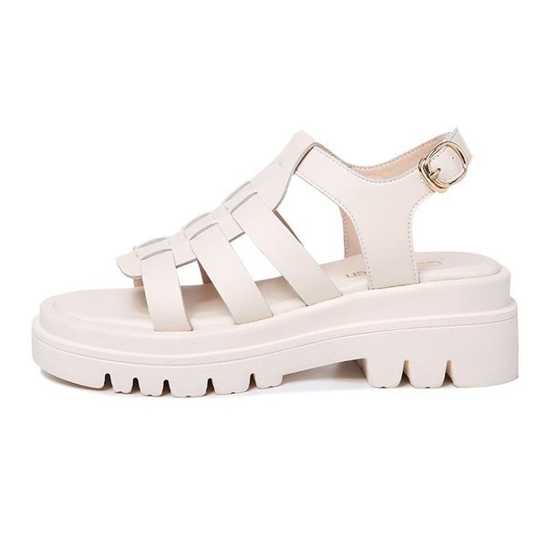 open-toe thick-heeled sandals, flat buckle solid color women's shoes, platform shoes sandals, Black
open-toe thick-heeled sandals, flat buckle solid color women's shoes, platform shoes sandals, Black