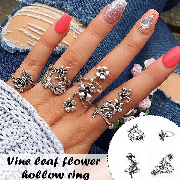 wedding rings set of 4 wildflower vintage style hollow ring jewelry gift for women nyz shop, Slivery;golden
wedding rings set of 4 wildflower vintage style hollow ring jewelry gift for women nyz shop, Slivery;golden