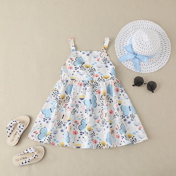 new girl's white korean summer suspender princess dress fashionable foreign style children's pure color bow dress, Blue
new girl's white korean summer suspender princess dress fashionable foreign style children's pure color bow dress, Blue