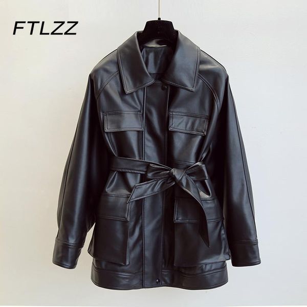 women's leather & faux women fur coat fall winter slim medium long jacket woman black single-breasted bandage biker outwear
women's leather & faux women fur coat fall winter slim medium long jacket woman black single-breasted bandage biker outwear