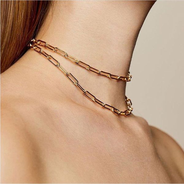 chains punk paperclip chain necklace for women men gold silver black stainless steel choker fashion couple party jewelry
chains punk paperclip chain necklace for women men gold silver black stainless steel choker fashion couple party jewelry