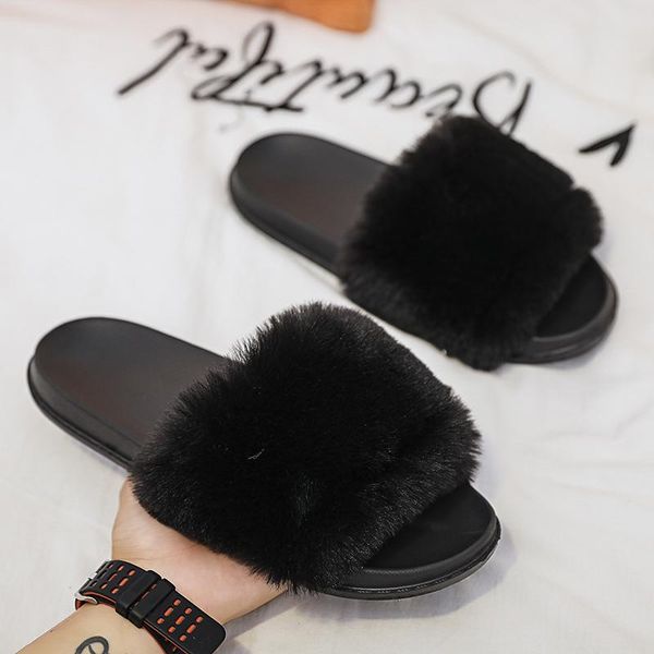 flat slippers for women's non-slip thick-soled plush slippers, all-match outer wear shoes women, Black
flat slippers for women's non-slip thick-soled plush slippers, all-match outer wear shoes women, Black