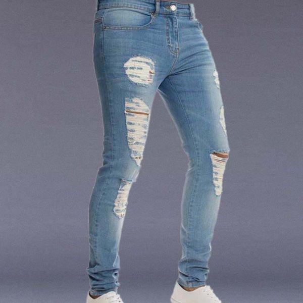 Black Jeans Men Casual Stretch Pencil Pants Men Ripped Skinny Jeans Male 2021 NEW Joggers Hip Hop Hole Denim Trousers Clothing, Dark blue
Black Jeans Men Casual Stretch Pencil Pants Men Ripped Skinny Jeans Male 2021 NEW Joggers Hip Hop Hole Denim Trousers Clothing, Dark blue