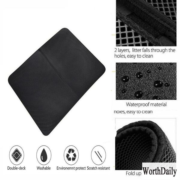 cat beds & furniture waterproof pet litter mat double layer pads trapping box bed for cats house products