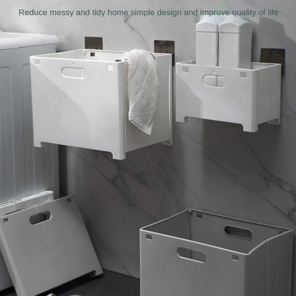 storage baskets nordic style foldable laundry basket wall mount punch-plastic hanging box bin bucket with handles bathroom n0pa
storage baskets nordic style foldable laundry basket wall mount punch-plastic hanging box bin bucket with handles bathroom n0pa
