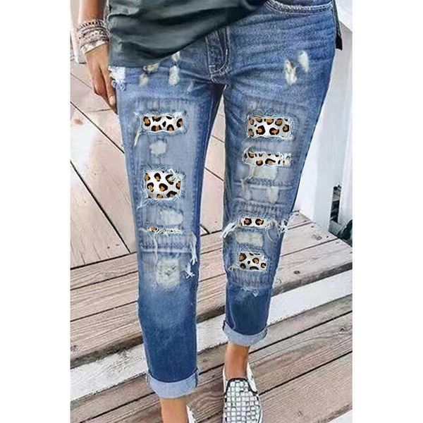 fashion jeans stitching washed casual women's slim cropped pants straight 78976, Blue
fashion jeans stitching washed casual women's slim cropped pants straight 78976, Blue