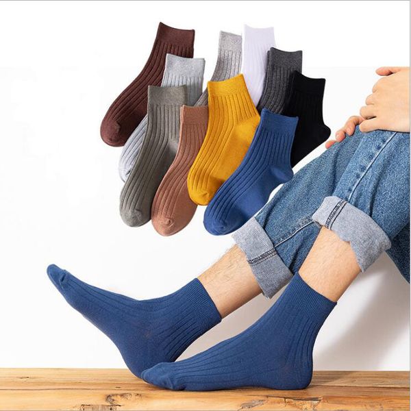pure color simple double needle vertical bar men's socks fnw065 fashion business in the tube sockings, Black
pure color simple double needle vertical bar men's socks fnw065 fashion business in the tube sockings, Black