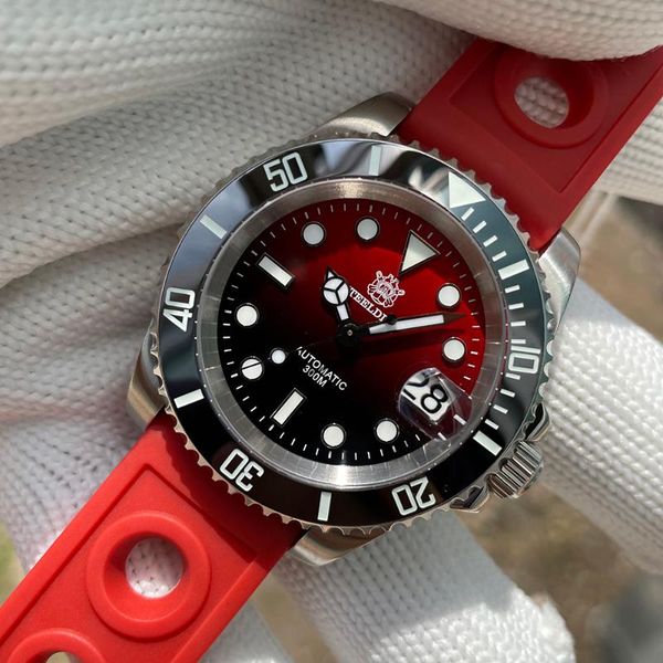 wristwatches steeldive design sd1953 gradient dial water ghost stainless steel nh35 wristwatch professional 300m waterproof men's dive, Slivery;brown
wristwatches steeldive design sd1953 gradient dial water ghost stainless steel nh35 wristwatch professional 300m waterproof men's dive, Slivery;brown