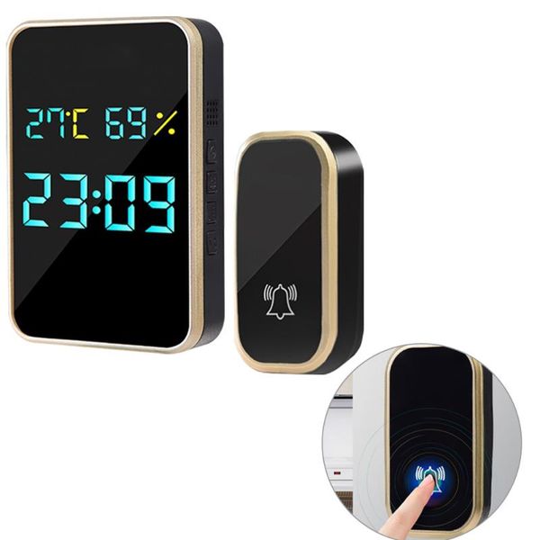 doorbells wireless waterproof doorbell smart calling bell home security chime intelligent with temperature humidity time view
doorbells wireless waterproof doorbell smart calling bell home security chime intelligent with temperature humidity time view