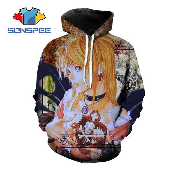 men's hoodies & sweatshirts sonspee 3d print anime death note dn misa hoodie women men streetwear casual harajuku sweatshirt long sleev, Black
men's hoodies & sweatshirts sonspee 3d print anime death note dn misa hoodie women men streetwear casual harajuku sweatshirt long sleev, Black