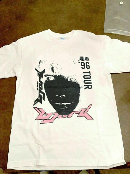 men's t-shirts bjork 1996 japanese tour promo t-shirt white 2 sides us, White;black
men's t-shirts bjork 1996 japanese tour promo t-shirt white 2 sides us, White;black