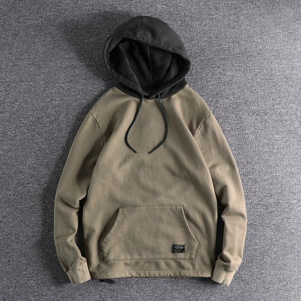 men's hoodies plush loose youth wash natural contrast sweater hoodie make old pullover, Black
men's hoodies plush loose youth wash natural contrast sweater hoodie make old pullover, Black