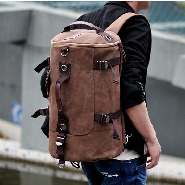 backpack fashion men rucksack canvas travel male bagpack bag school tote multi-function brown black
backpack fashion men rucksack canvas travel male bagpack bag school tote multi-function brown black