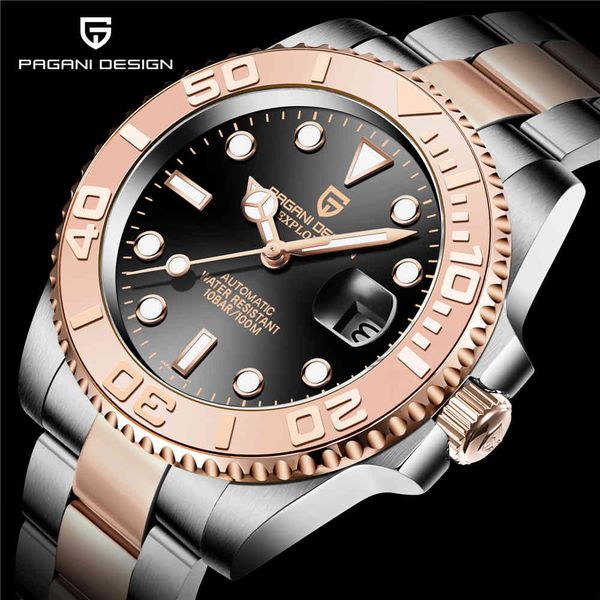 watch pagani design 40mm luxury mechanical es automatic japan nh35a movement sapphire glass 100m waterproof mekaniska klockor, Slivery;brown
watch pagani design 40mm luxury mechanical es automatic japan nh35a movement sapphire glass 100m waterproof mekaniska klockor, Slivery;brown