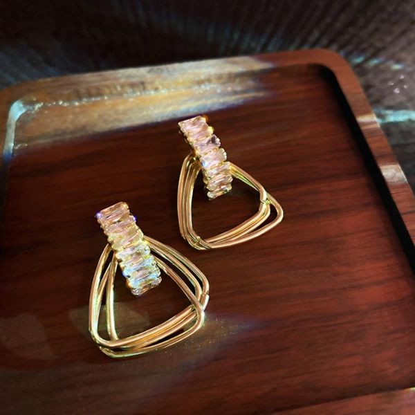stud summer style personality creative geometric triangle pendant earrings luxury fashion casual banquet party for women, Golden;silver
stud summer style personality creative geometric triangle pendant earrings luxury fashion casual banquet party for women, Golden;silver