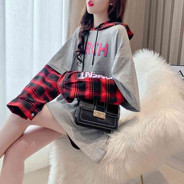 fake two-piece printed letters long sleeve sweater women's spring and autumn clothes 2021 new korean loose fashion top, Black
fake two-piece printed letters long sleeve sweater women's spring and autumn clothes 2021 new korean loose fashion top, Black