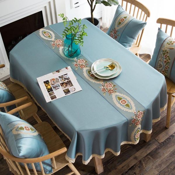 table cloth long oval tablecloth luxury euro style for wedding/party/banquet embroidered cover home decor
table cloth long oval tablecloth luxury euro style for wedding/party/banquet embroidered cover home decor