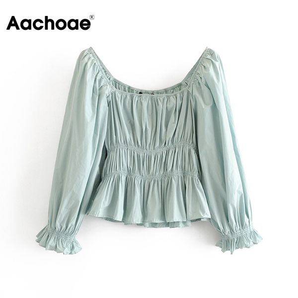 women pleated blouse casual petal long sleeve solid retro stretch square collar vintage shirt blusas femininas, Black;white
women pleated blouse casual petal long sleeve solid retro stretch square collar vintage shirt blusas femininas, Black;white