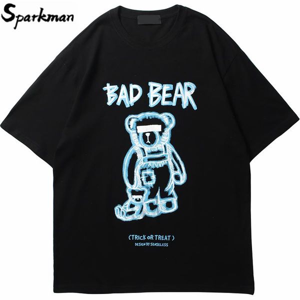 men's t-shirts 2021 men hip hop streetwear t shirt harajuku funny bear printed t-shirt cotton loose short sleeve tees spring summer ts, White;black
men's t-shirts 2021 men hip hop streetwear t shirt harajuku funny bear printed t-shirt cotton loose short sleeve tees spring summer ts, White;black