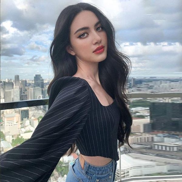 long lantern sleeve elegant corset women shirts autumn striped club party crop blouse ladies streetwear blusas women's blouses, White
long lantern sleeve elegant corset women shirts autumn striped club party crop blouse ladies streetwear blusas women's blouses, White