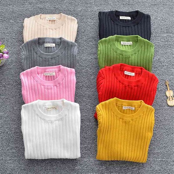 1-6yrs kids boys girls candy color long sleeve knit sweater children clothing baby pullover sweaters 210521, Blue
1-6yrs kids boys girls candy color long sleeve knit sweater children clothing baby pullover sweaters 210521, Blue