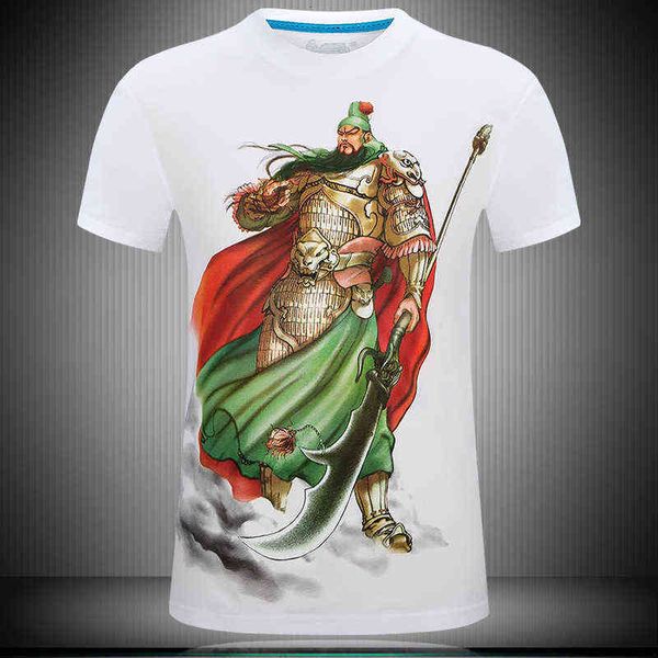 men's t-shirts summer guan gong pattern 3d short sleeve large bottom shirt, White;black
men's t-shirts summer guan gong pattern 3d short sleeve large bottom shirt, White;black