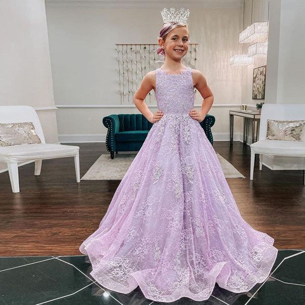 crew neck lace flower girls dresses for wedding sweep train appliqued first communion gowns pageant dress, White;blue
crew neck lace flower girls dresses for wedding sweep train appliqued first communion gowns pageant dress, White;blue