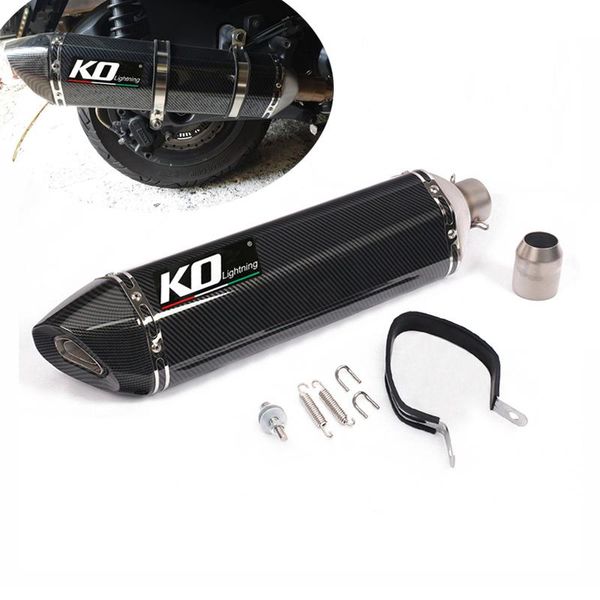 motorcycle exhaust system universal 51mm pipe 570mm length muffler removeble db killer escape painted in carbon fiber dirt bike scooter
motorcycle exhaust system universal 51mm pipe 570mm length muffler removeble db killer escape painted in carbon fiber dirt bike scooter