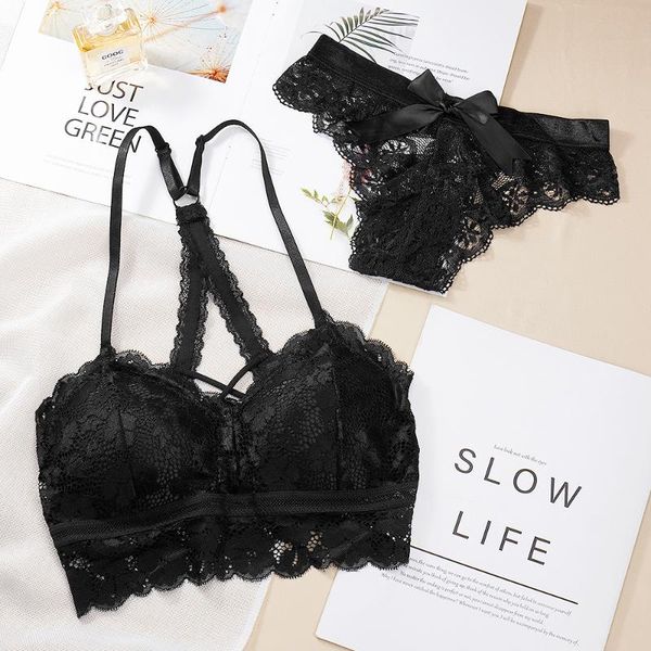 bras sets lace women's lingerie set push up wrapped chest panties wire-padded bra adjustable shoulder straps underwear, Red;black
bras sets lace women's lingerie set push up wrapped chest panties wire-padded bra adjustable shoulder straps underwear, Red;black