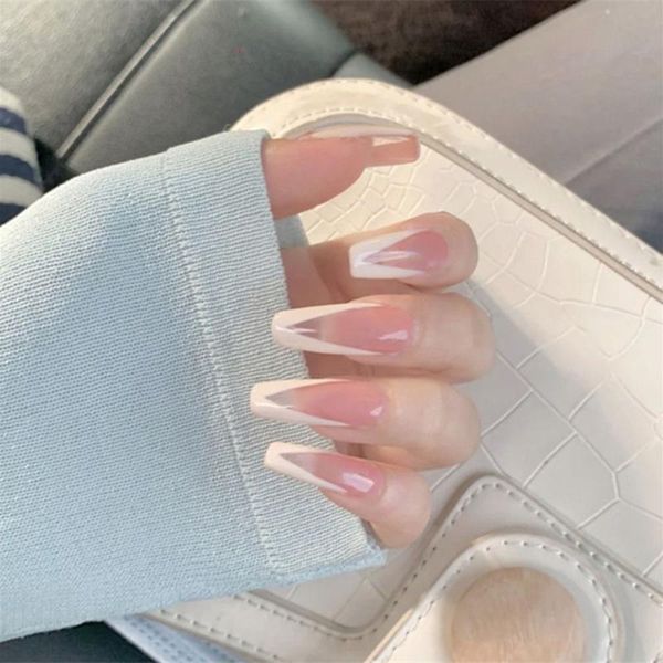 false nails 24pcs/box women fashion manicure tool detachable artificial fake wearable nail tips long coffin french, Red;gold
false nails 24pcs/box women fashion manicure tool detachable artificial fake wearable nail tips long coffin french, Red;gold