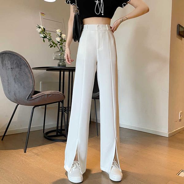mozuleva korean japanese black drape former split suit pants of tall waist wide-legged pants 210706, Black;white
mozuleva korean japanese black drape former split suit pants of tall waist wide-legged pants 210706, Black;white