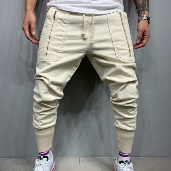men's pants 2021 summer trend trousers fashion casual overalls tether zipper patch pockets drawstring, Black
men's pants 2021 summer trend trousers fashion casual overalls tether zipper patch pockets drawstring, Black