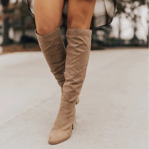414243 size 2021 autumn and winter cross-border large size foreign trade long boots female suede chunky heel pointed-toe side zip solid colo, Black
414243 size 2021 autumn and winter cross-border large size foreign trade long boots female suede chunky heel pointed-toe side zip solid colo, Black